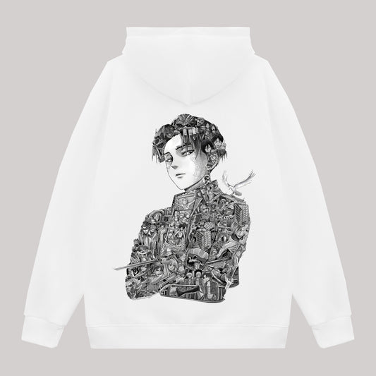 Attack on Titan Levi Ackerman Printed Fleece-lined Unisex Hoodie