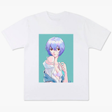 Rei Ayanami Horny Aesthetic Anime Printed Men's T-shirt