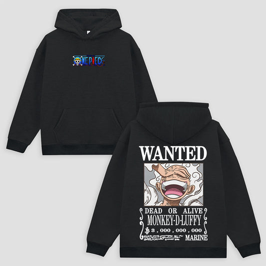 One Piece Monkey D. Luffy Girlfriend Printed Fleece-lined Unisex Hoodie