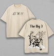 The Big 3 Naruto One Piece Bleach Printed Unisex Washed T-Shirt