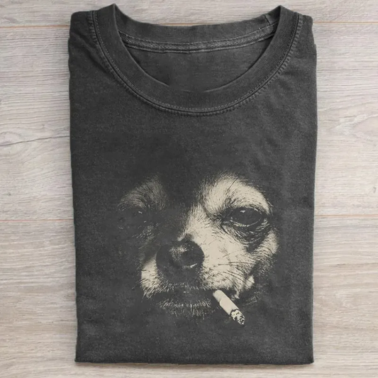 Smoking Chihuahua T-shirt