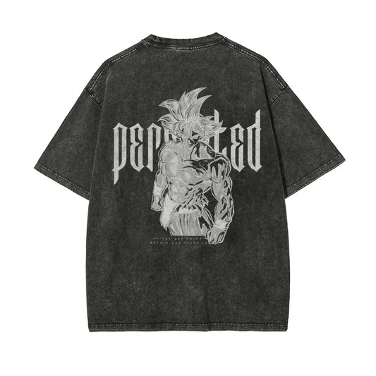 Dragon Ball Super Goku Perfected Oversize Washed T-Shirt- Unisex