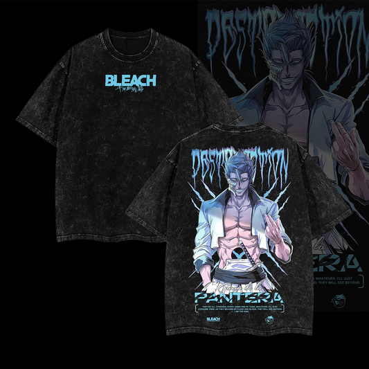 Bleach Printed Unisex Washed T-Shirt