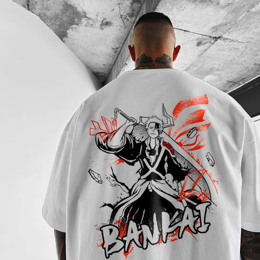 Bleach Bankai Printed Men's Oversized T-shirts