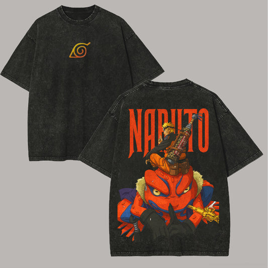 Naruto Printed Unisex Washed T-Shirt