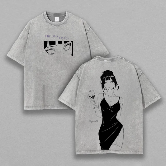 Hinata Hyuga Naruto Printed Unisex Washed T-shirt