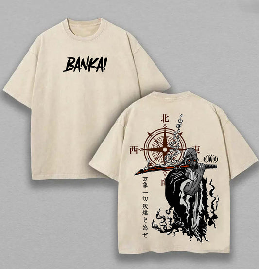 Bleach Genryūsai Shigekuni Yamamoto Printed Unisex Washed T-Shirt