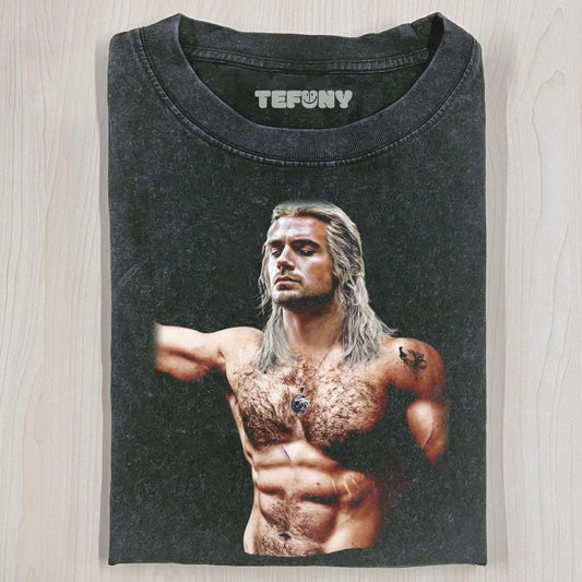 A SHIRTLESS GERALT OF RIVIA T-SHIRT