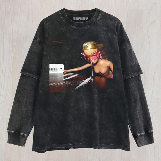 BARBIE GIRL MEME V1 LAYERED LONG SLEEVE