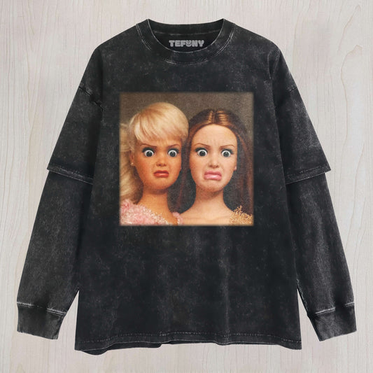 BARBIE GIRL MEME V3 LAYERED LONG SLEEVE