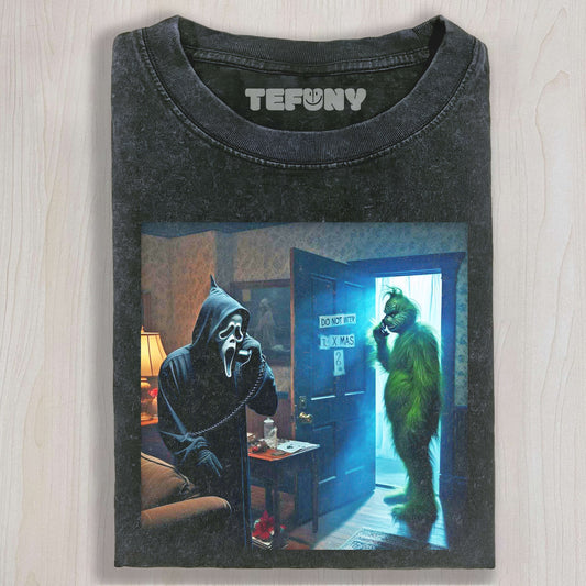 GHOSTFACE AND GRINCH T-SHIRT & LONG SLEEVES & HOODIES