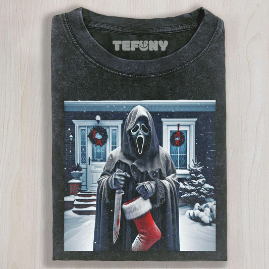 GHOSTFACE CELEBRATES CHRISTMAS T-SHIRT & LONG SLEEVES & HOODIES