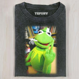KERMIT THE FROG GIVING THE MIDDLE FINGER T-SHIRT