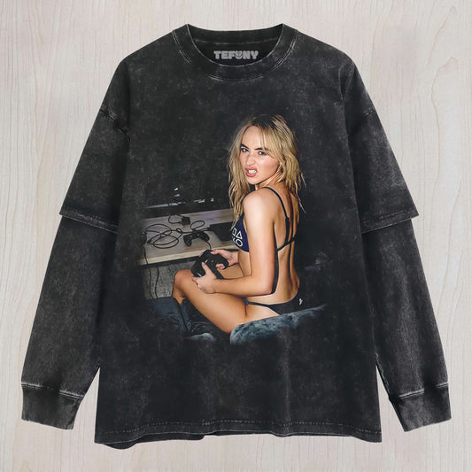 SABRINA CARPENTER GAME LAYERED LONG SLEEVE
