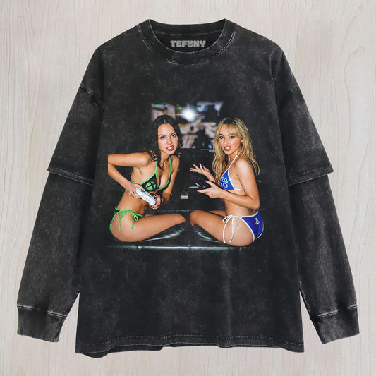SABRINA CARPENTER & OLIVIA RODRIGO LAYERED LONG SLEEVE