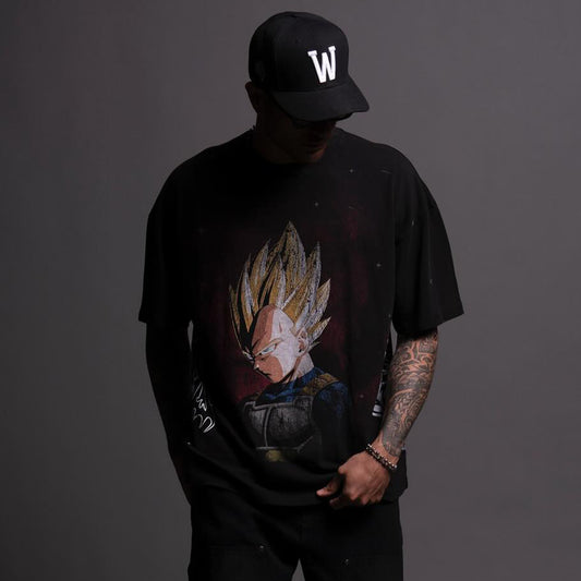 Oversize Dragon Ball Vegeta Printed Unisex T-shirt