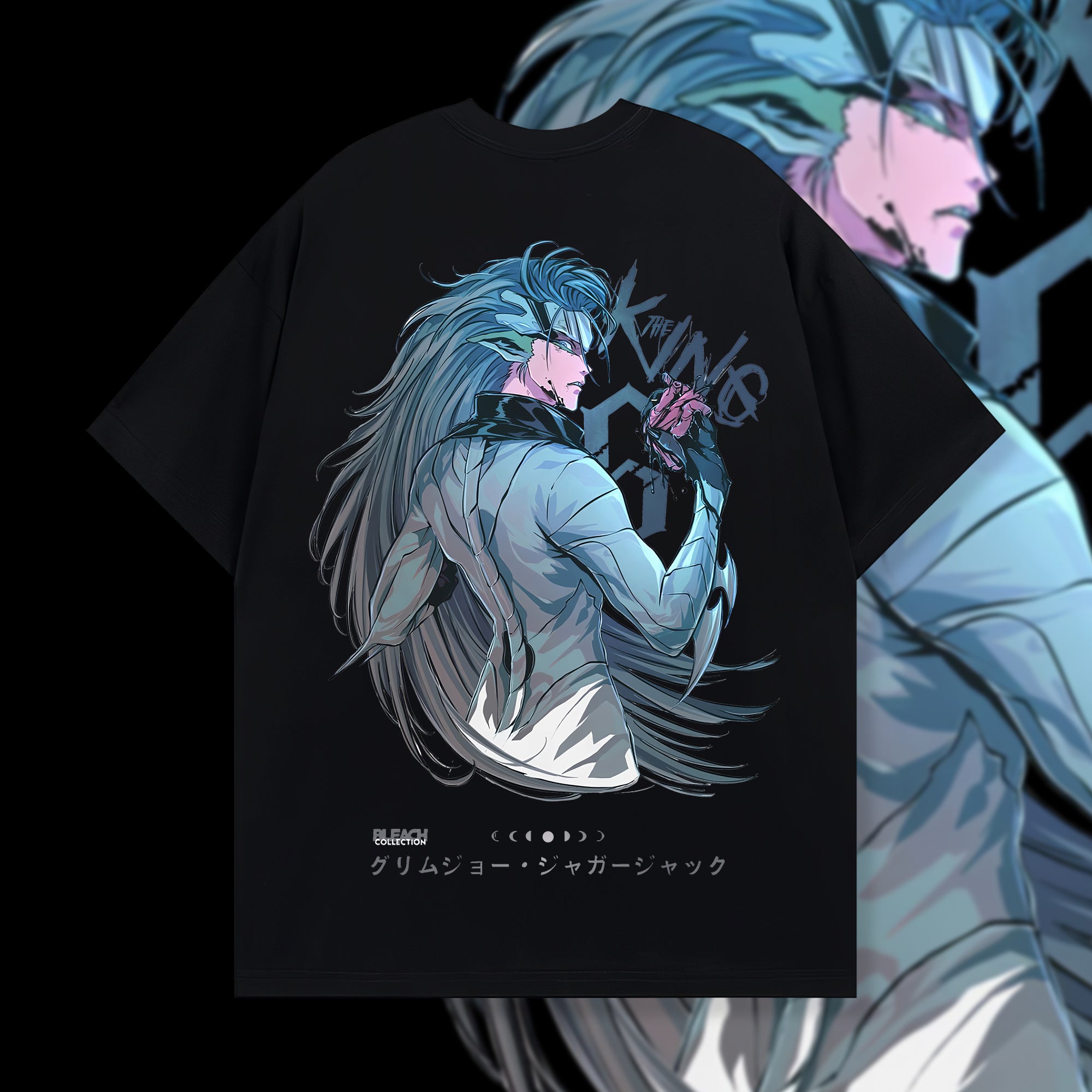 Bleach Grimmjow Jaegerjaques Printed Oversized Unisex T-shirts