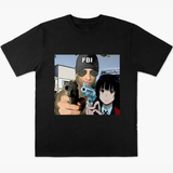 Ricardo Milos and Yumeko Jabami FBI Anime Printed Men's T-shirt