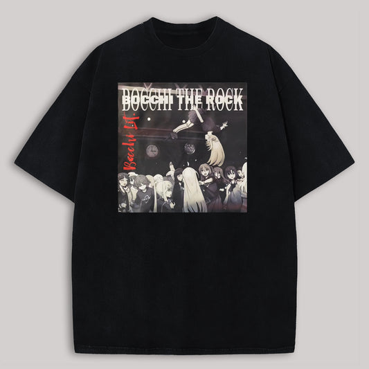 Bocchi The Rock! Printed Oversized Unisex T-shirts