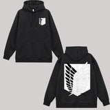 Attack on Titan Wings of Freedom Printed Fleece-lined Unisex Hoodie