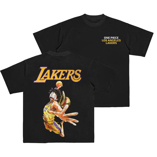 One Piece Lose Angeles Lakers Printed Unisex T-shirt