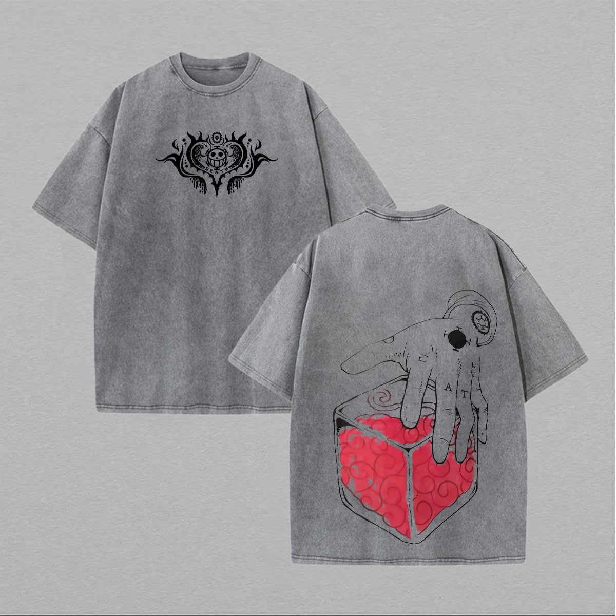 One Piece Printed Unisex Washed T-Shirt