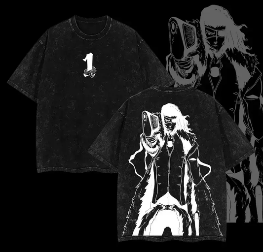 Bleach Printed Unisex Washed T-Shirt